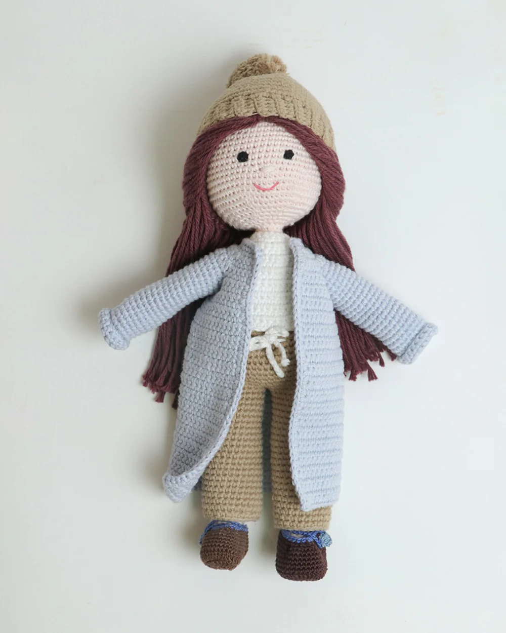 Happy Threads Suzy Crochet Doll-Include Interchangeable Outfit-Handcrafted-Easily Washable-Plush Cuddly Toy-For 6M+ - Image 3