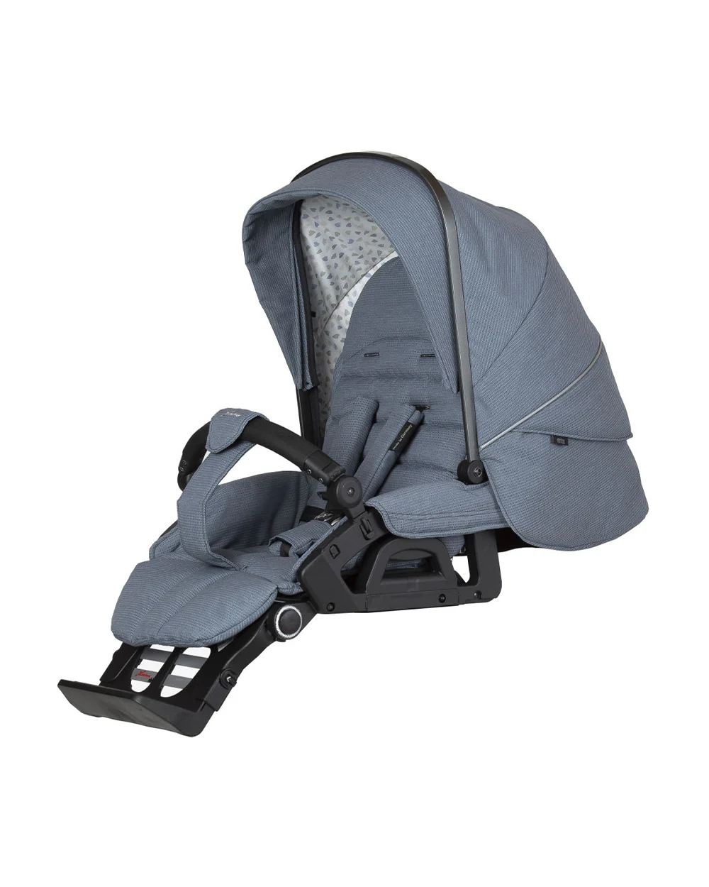 Hartan VIP GTS Baby Stroller-Height Adjustable Parent Handle Bar-Flat Reclining & Reversible Seat-Compact Fold-Pram for 6M to 4Y (Upto 22 Kg)-Hearts - Image 7