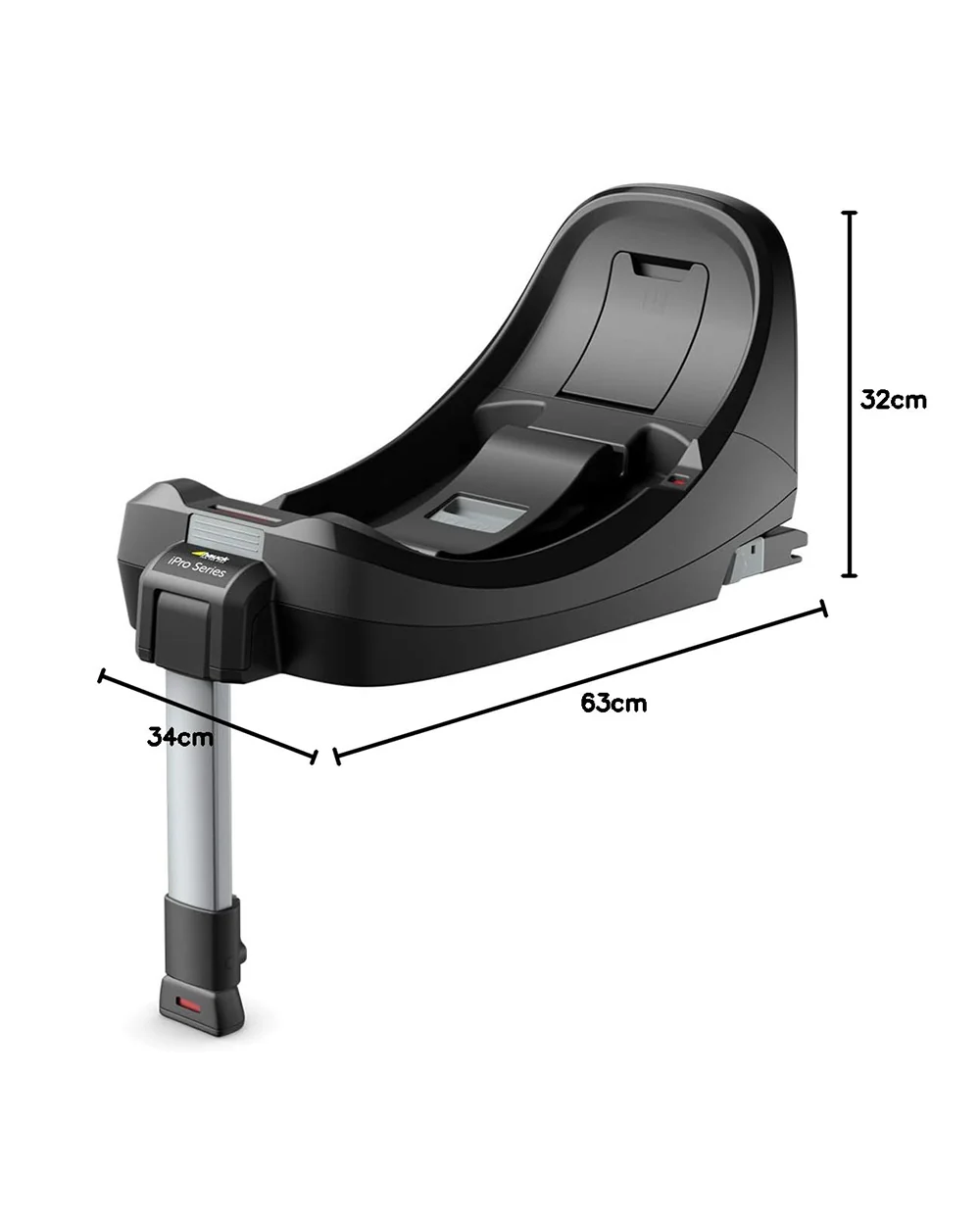 Hauck iPro Base-With Colored Indicators-Easy Engaging of Car Seat-Black - Image 7