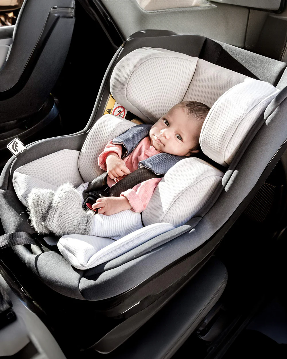 Hauck iPro Kids Baby Car Seat-Convertible (Front & Rear Facing)-Multi Layer Safety-For 0 to 4Y (Upto 22Kg)-Caviar - Image 13