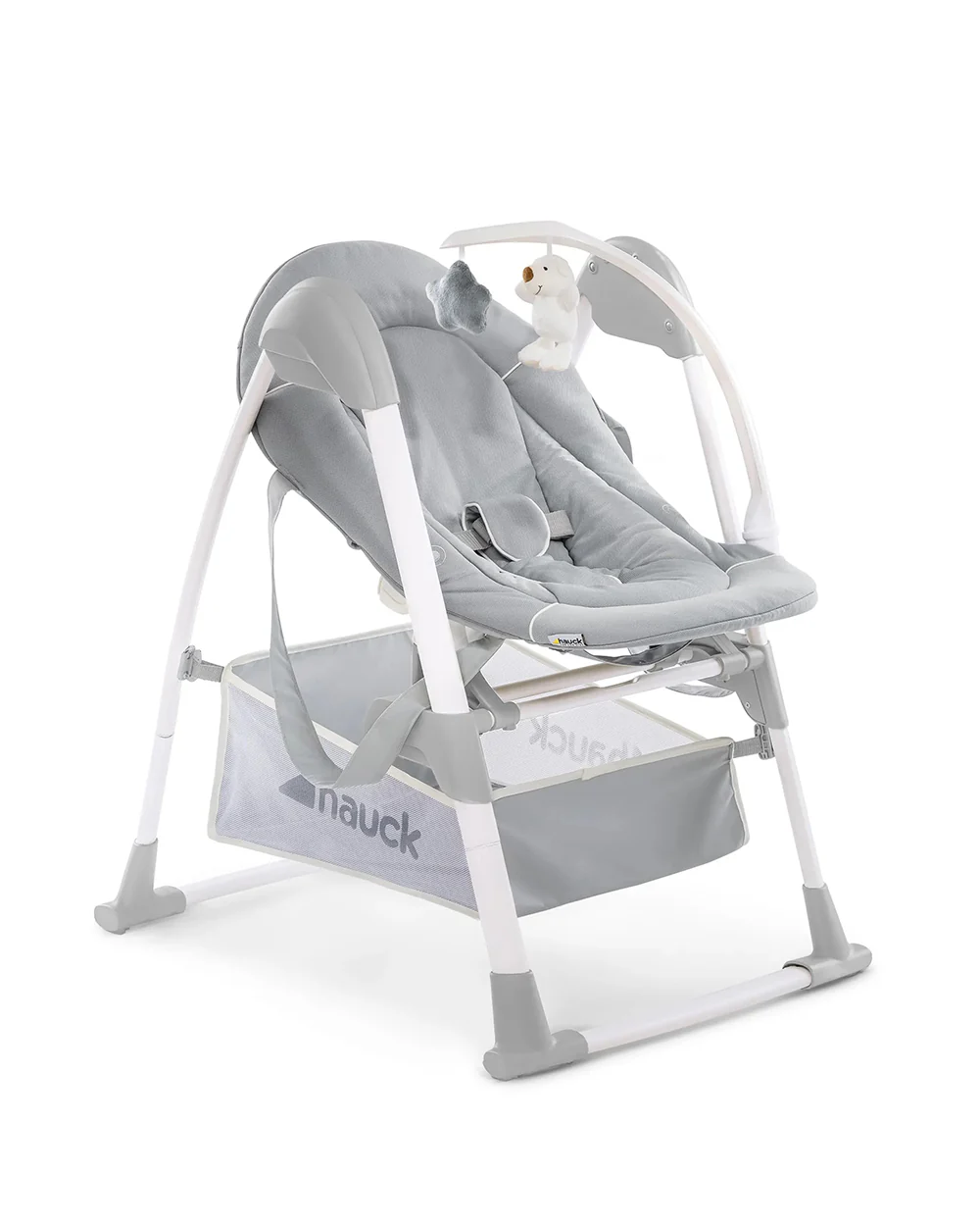 Hauck Sit N Relax 3in1 Baby High Chair-Feeding Chair, Bouncer & Toddler Seat-Adjustable and Removable Food Tray-For 0 to 3Y (Upto 15Kg)-Grey - Image 2