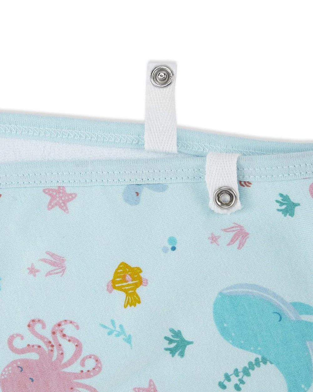 Haus & Kinder 100% Cotton Muslin Burp Cloth-Super Absorbent-Pack of 2-Galaxy Lagoon-For Infants - Image 5