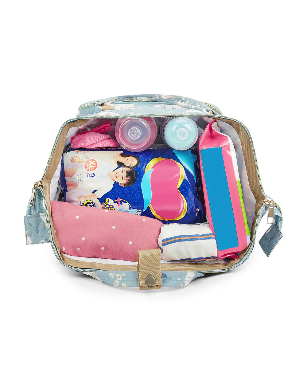 Haus & Kinder Art On Canvas Diaper Bag-Backpack-With Anti Theft Compartment-Hippity Hop - Image 4