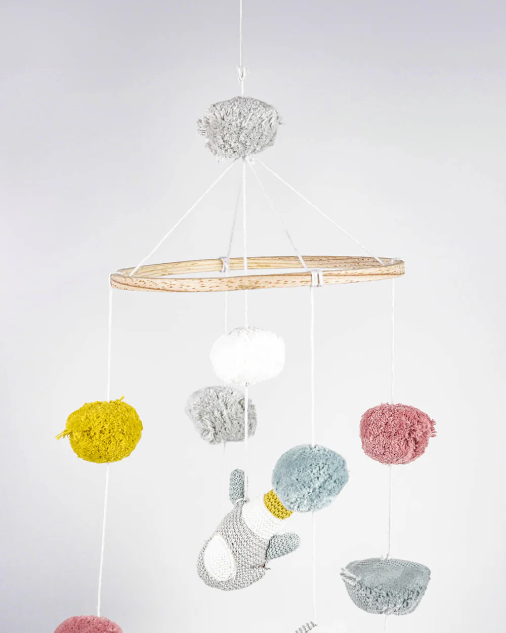 Haus & Kinder Constellation Cot Mobile-Wooden Crib With Cotton Hangings-For Playtime & Baby Crib Decoration-0M+ - Image 4