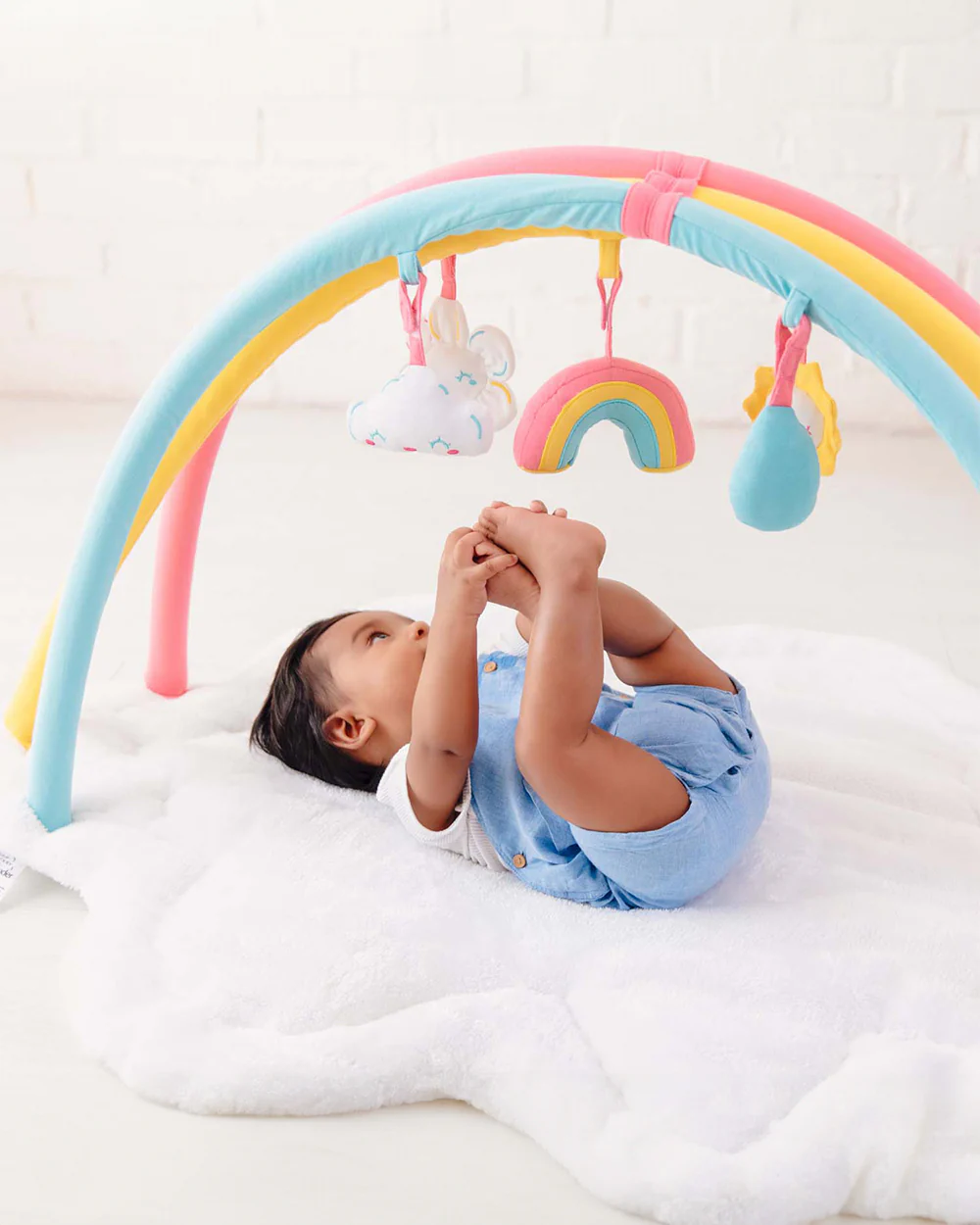 Haus & Kinder Fantasy Rainbow Baby Activity Gym-with 5 rattles-Indoor Toy-0M+ - Image 12