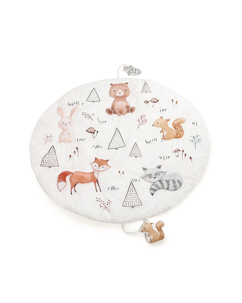 Haus & Kinder Woodland Animals Baby Activity Mat with Animal Rattles-Indoor Toy-0M+ - Image 4