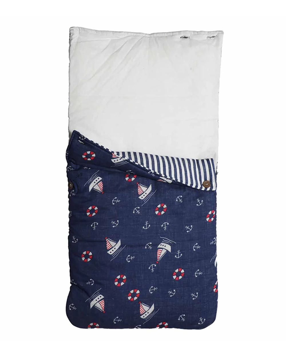 Haus & Kinder 100% Cotton Muslin-Sea's The Day Baby Carrier Nest Cum Sleeping Bag-Newborn Bed(0-12M) - Image 3