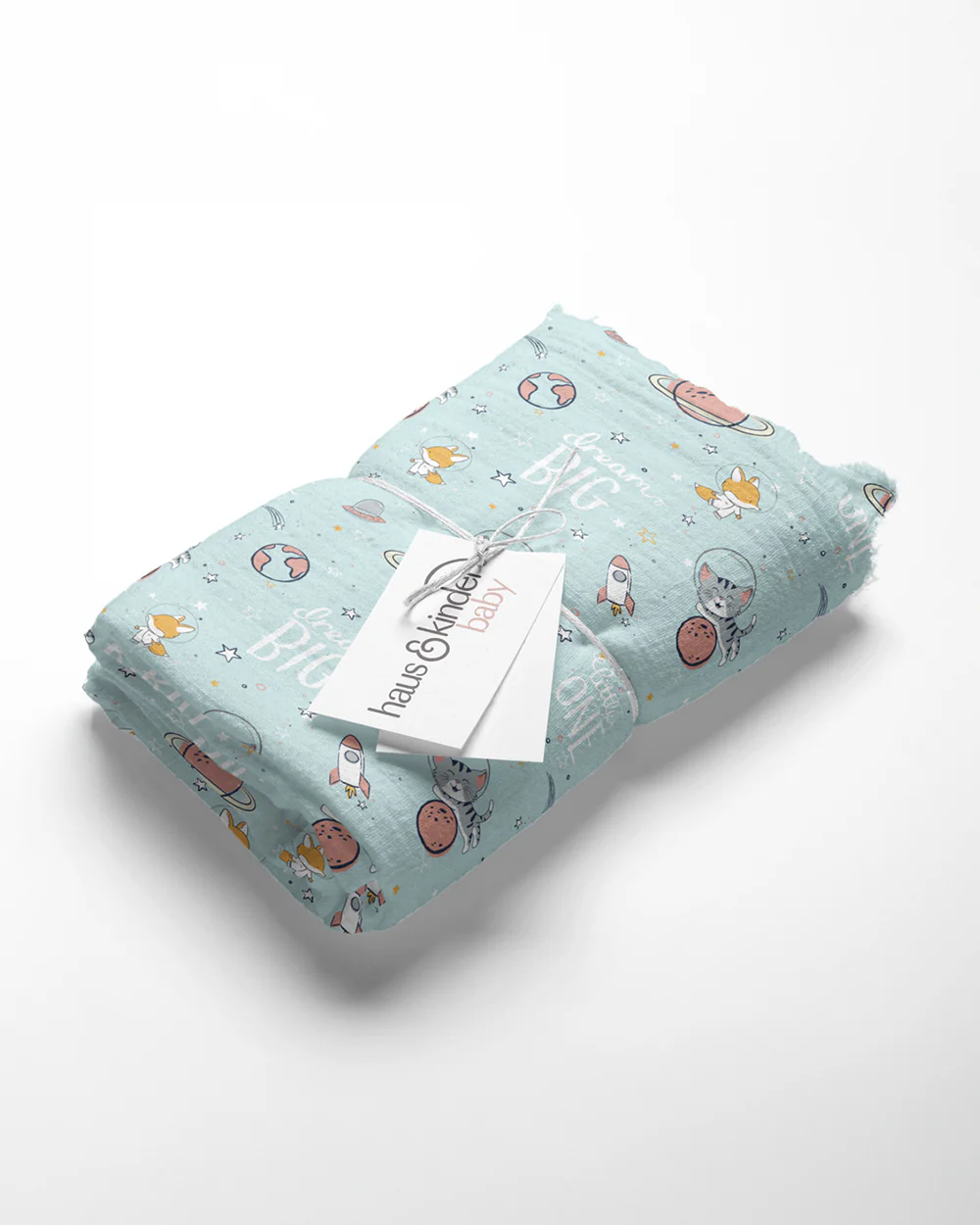 Haus & Kinder Oasis Collection Swaddle-100% Cotton Muslin-Pack of 3-Infant Wraps - Image 2