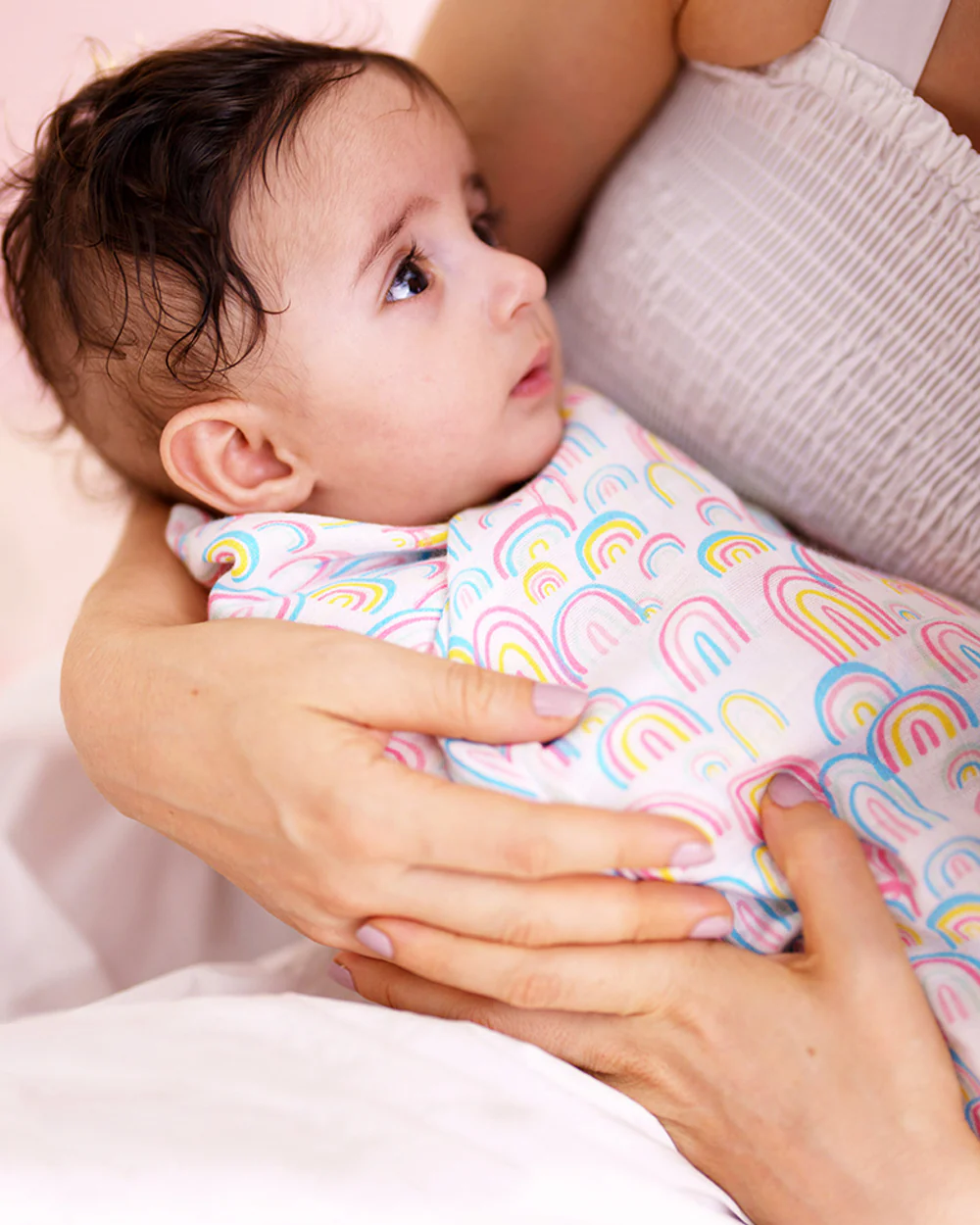 Haus & Kinder Rainbow Collection Swaddle-100% Cotton Muslin-Pack of 3-Infant Wraps - Image 14