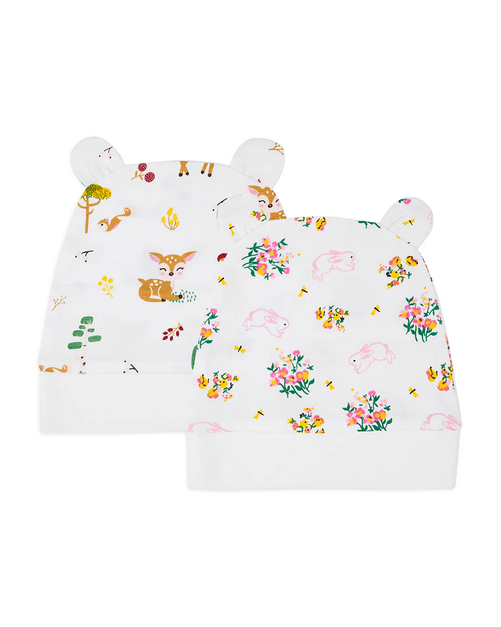 Haus & Kinder Safari Blossom Tiny Toes Trio Cap, Mittens & Booties Set-Cotton-Pack of 6-For Infants - Image 3