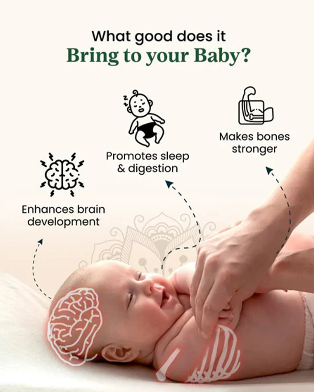 Healofy Naturals Baby Massage Oil-With Wheat Gram & Olive Oil - Image 3
