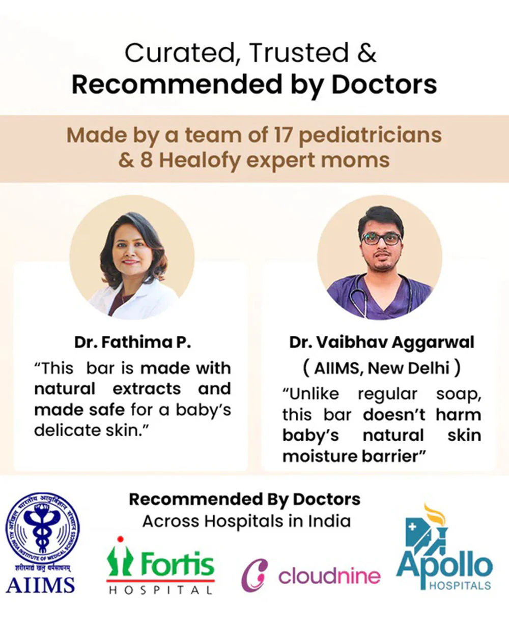Healofy Naturals Extra Moisturising Baby Soap Bar-With Kokum Butter & Almond Oil - Image 3