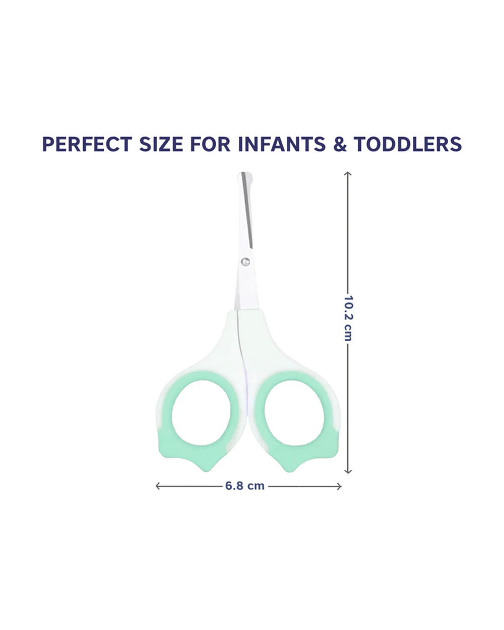 Hopop Baby Nail Scissor-With Rounded Tips-0 to 12M-Green - Image 3