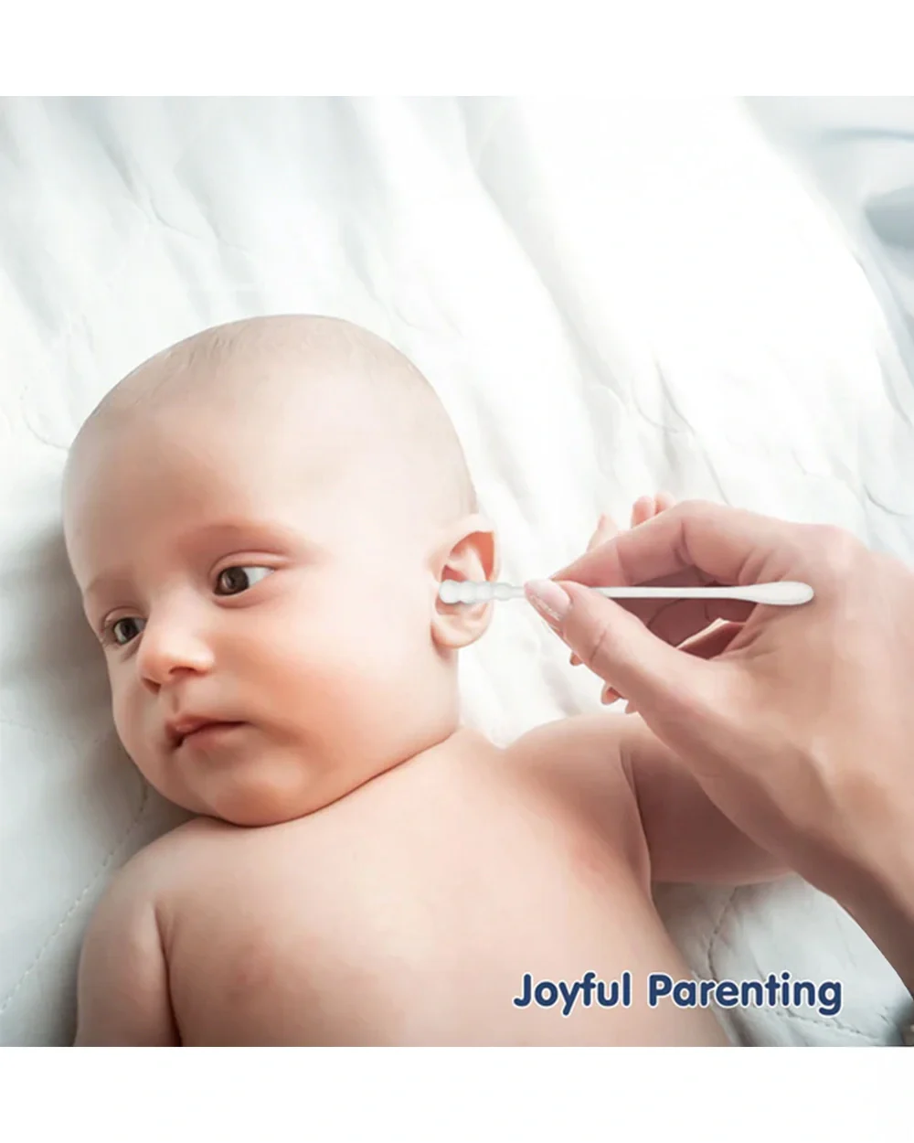 Hopop Baby Spiral Cotton Buds-With Thin Paper Stem-100% Pure and Soft Cotton-For Infants-200 Pieces - Image 7