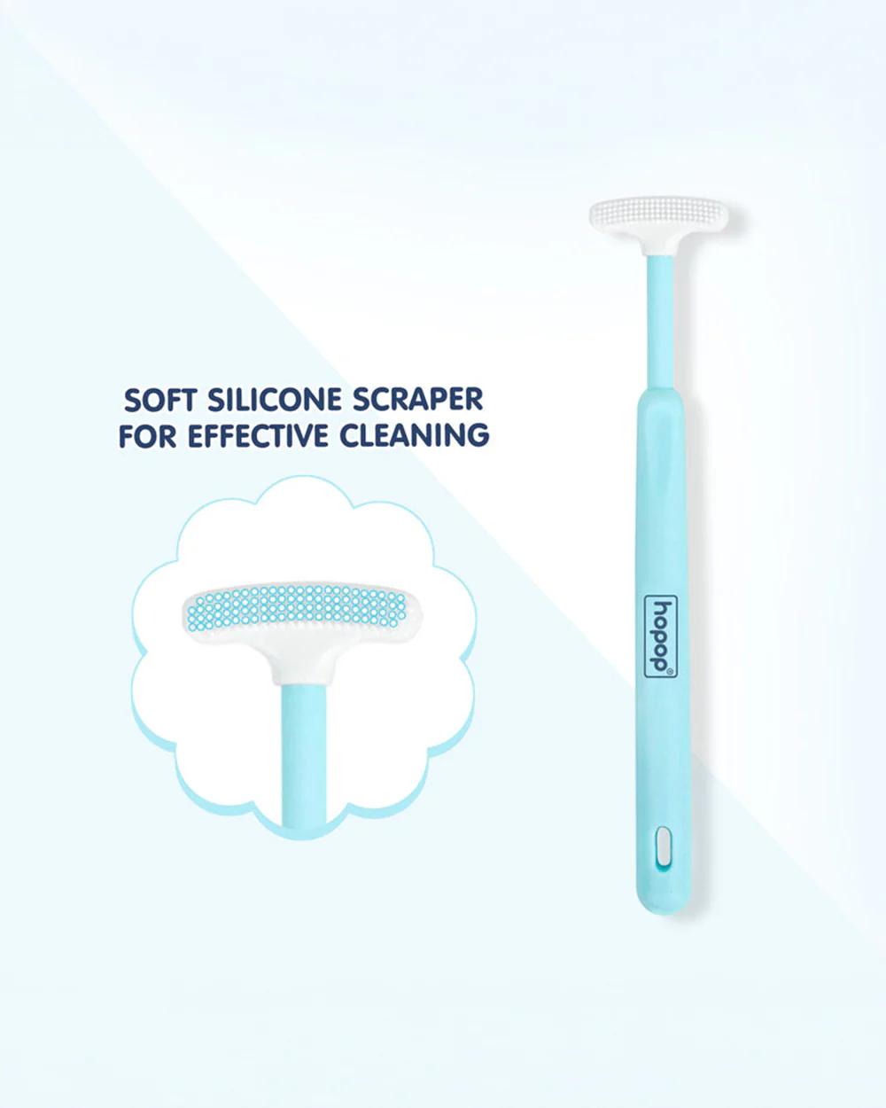 Hopop Baby Tongue Cleaner-Ergonomic Design-Blue - Image 4