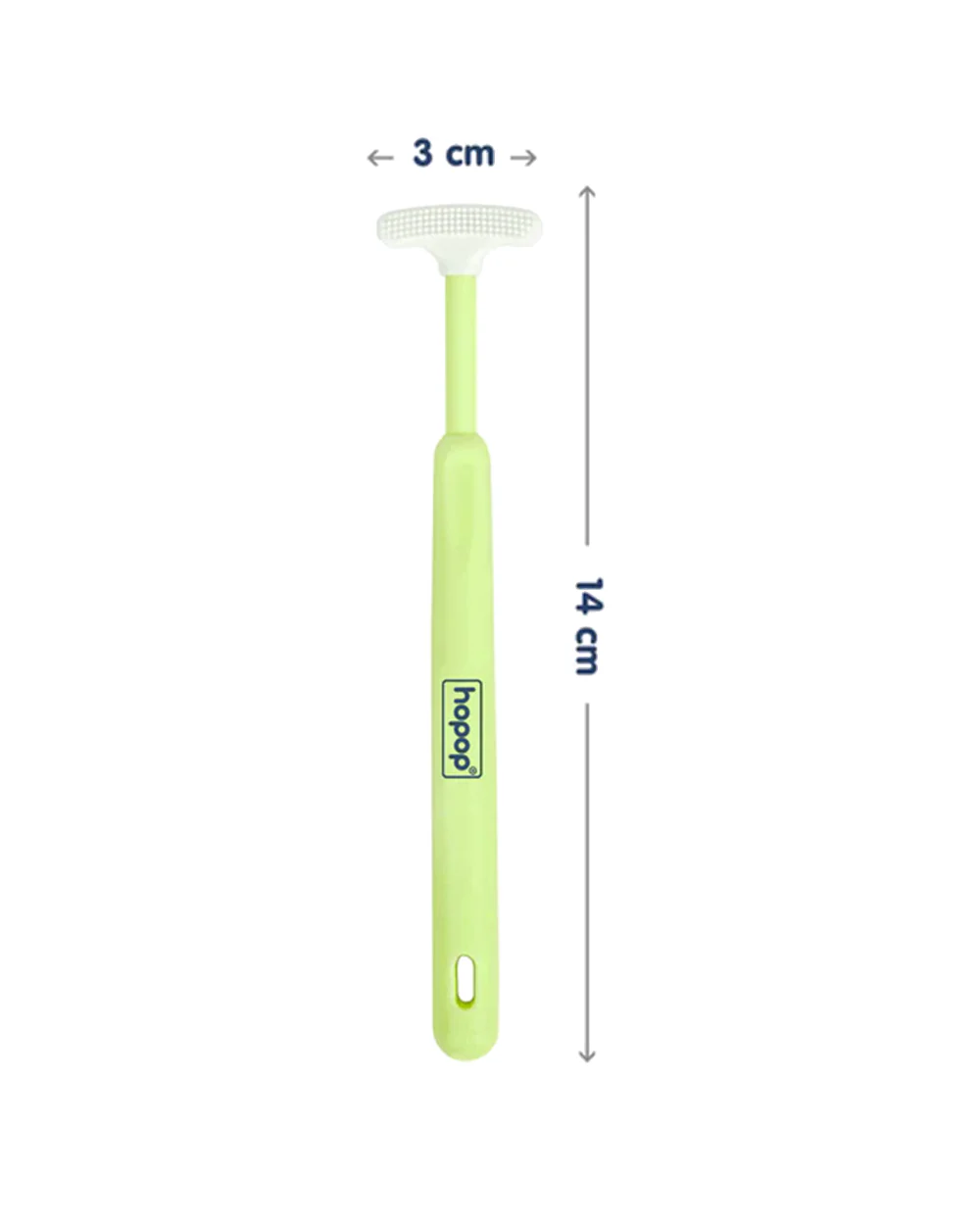 Hopop Baby Tongue Cleaner-Ergonomic Design-Green - Image 3