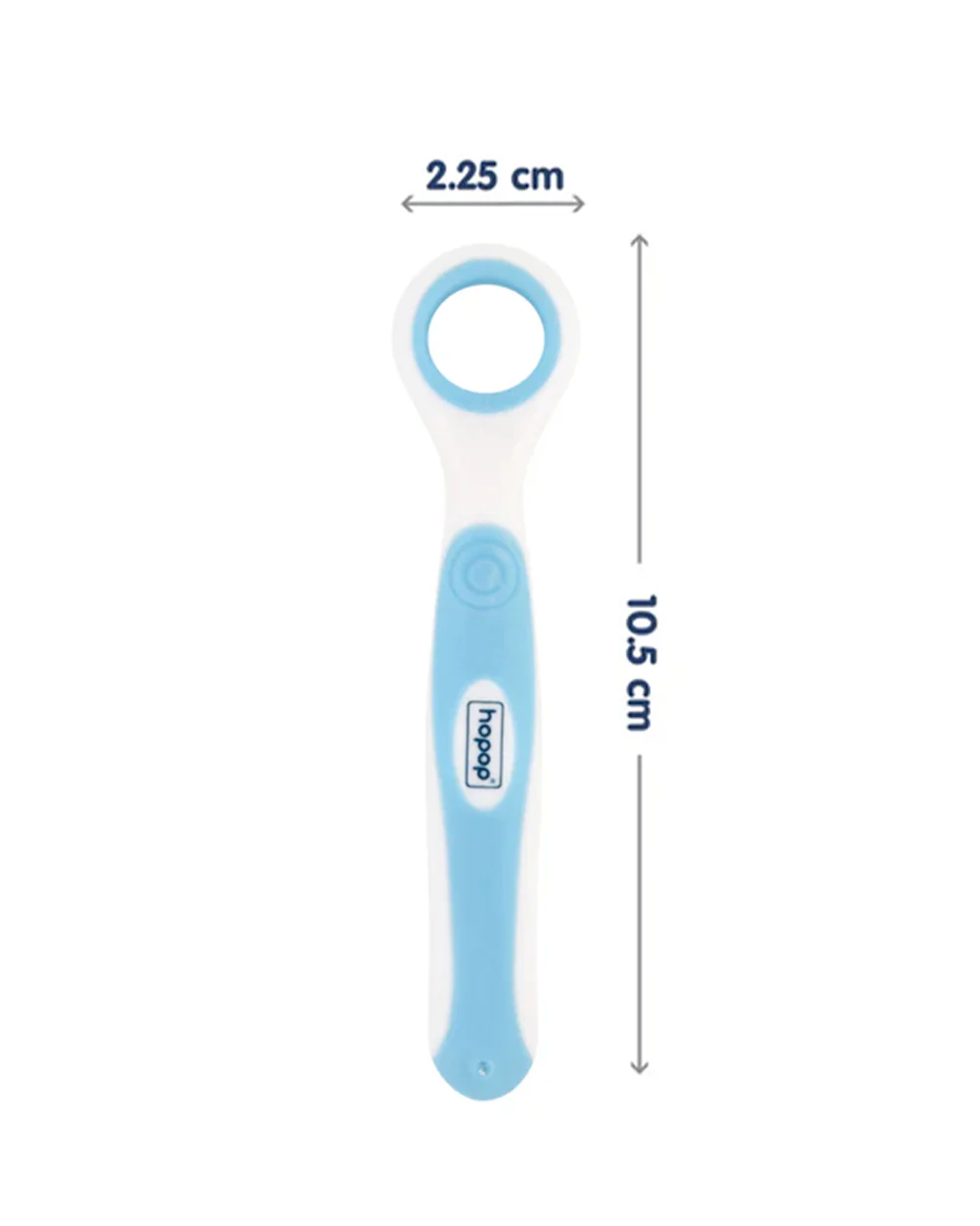 Hopop Baby Tongue Cleaner-With Rounded Edges-Blue - Image 5