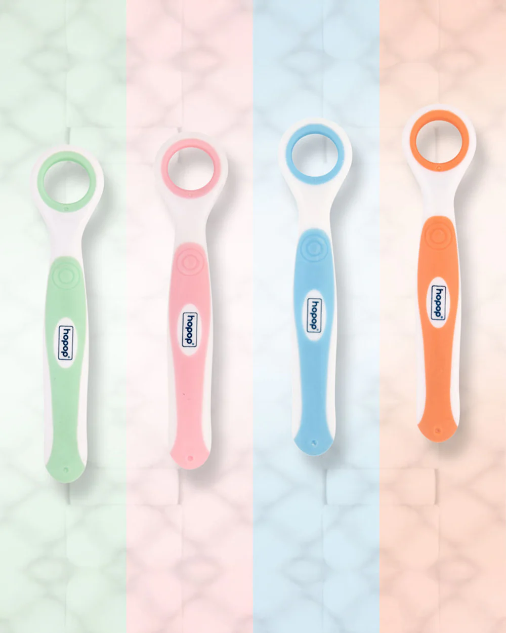 Hopop Baby Tongue Cleaner-With Rounded Edges-Green - Image 6