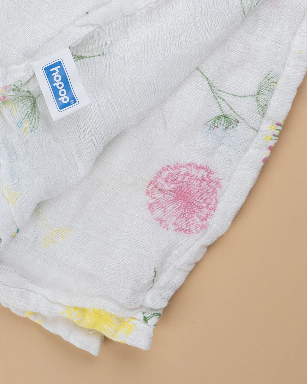 Hopop Cactus Baby Swaddle-100% Organic Cotton Muslin-White-For Infants - Image 4