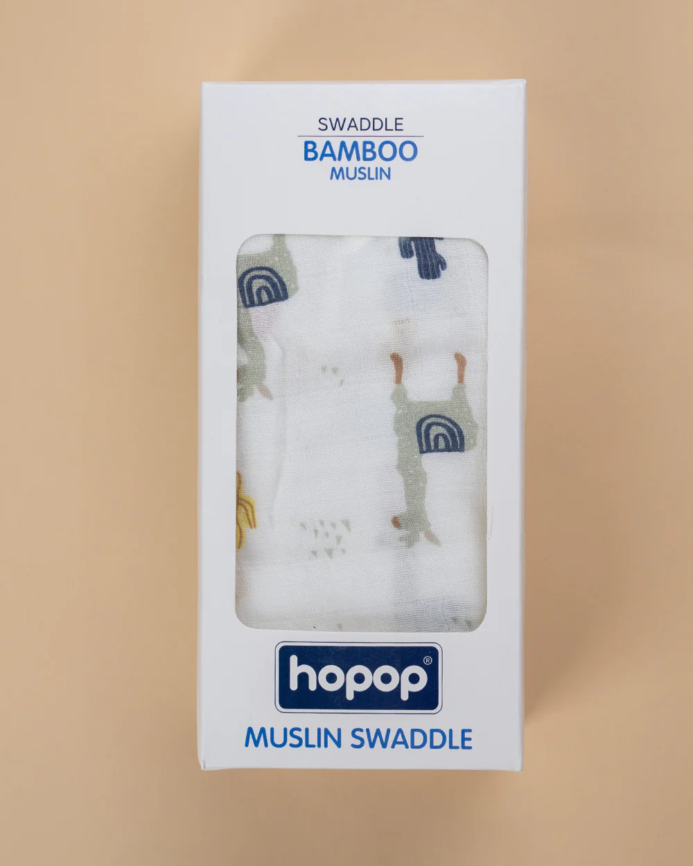 Hopop Dandelions Baby Swaddle-100% Organic Cotton Muslin-White-For Infants - Image 2