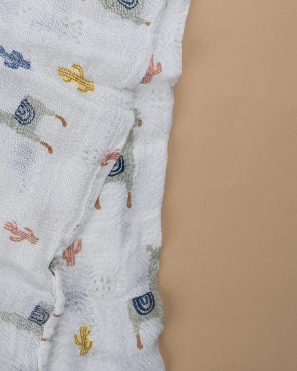 Hopop Dandelions Baby Swaddle-100% Organic Cotton Muslin-White-For Infants - Image 4