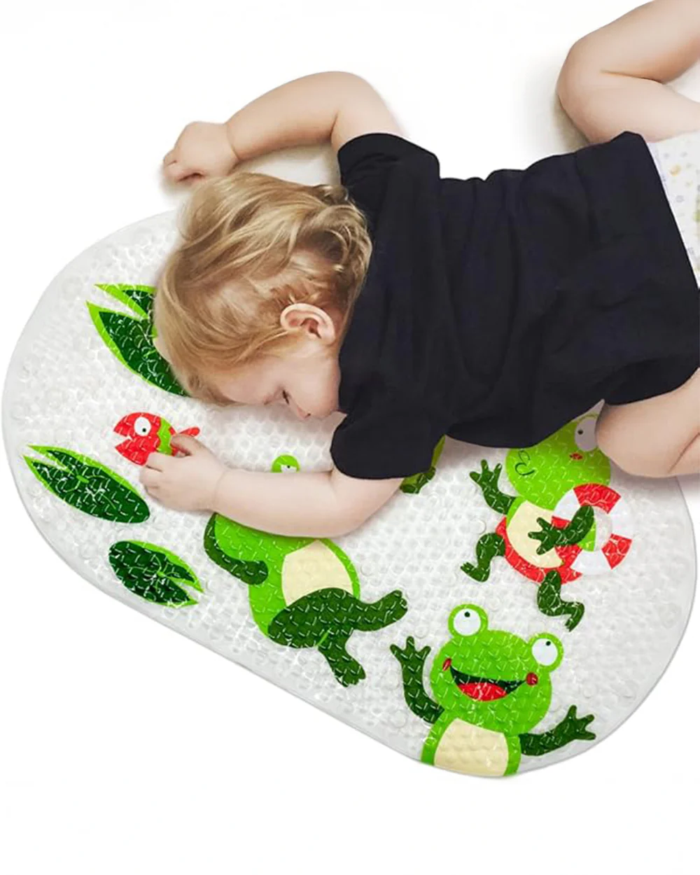 Hopop Frog Baby Bath Mat-With Anti-Skid Base & Suction Cups - Image 7
