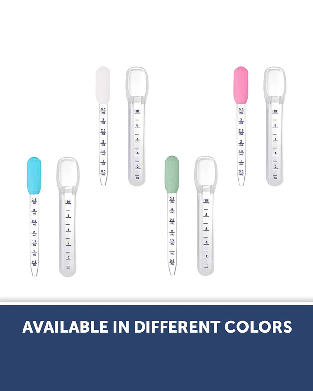 Hopop Medicine Spoon & Dropper-With Spill Proof Design & Marked Measurements-White-For Infants - Image 7