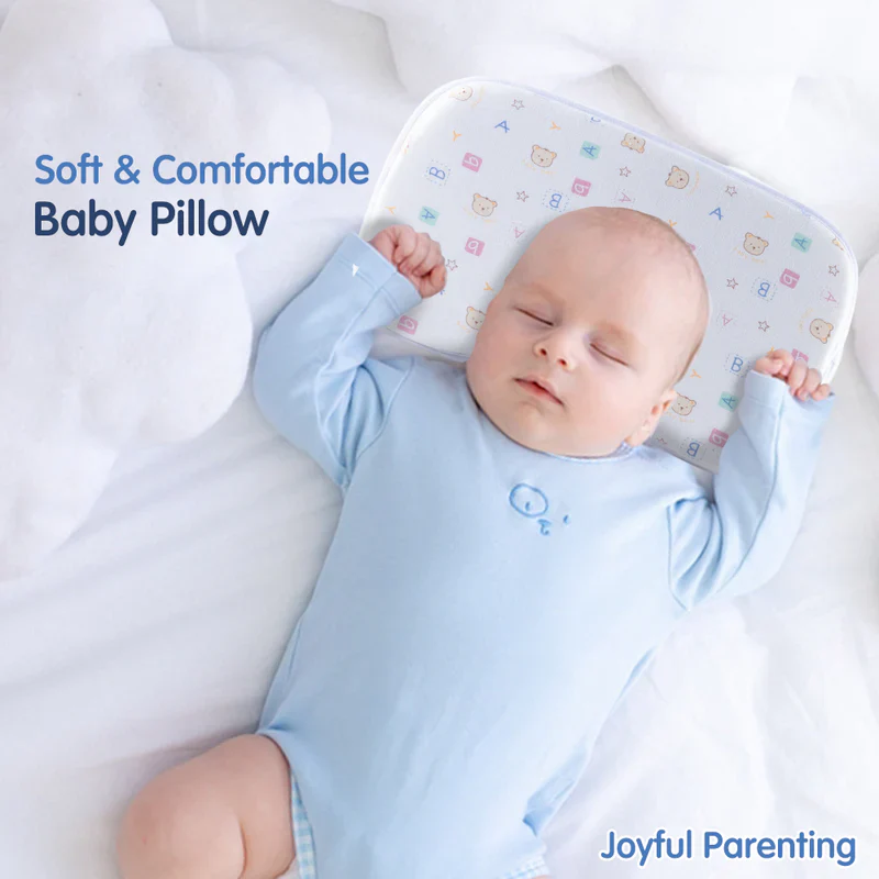 Hopop Memory Foam Baby Pillow-Prevents Flat Head Syndrome-Eases Neck Tension of Baby-Animal-For Infants - Image 8