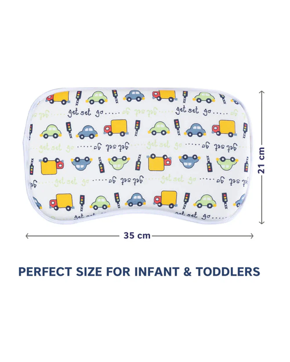 Hopop Memory Foam Baby Pillow-Prevents Flat Head Syndrome-Eases Neck Tension of Baby-Transport-For Infants - Image 2
