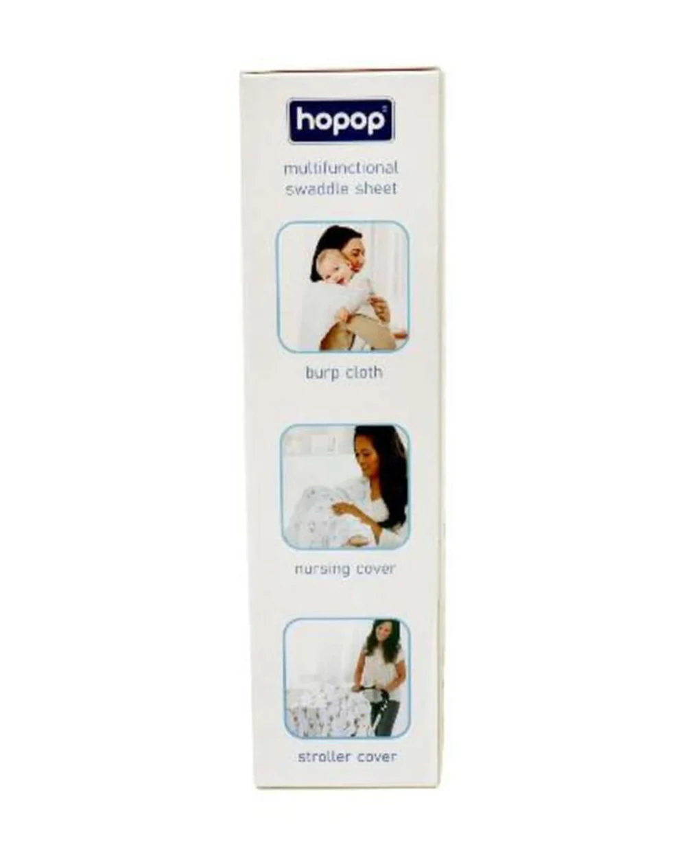 Hopop Pineapple Baby Swaddle-100% Organic Cotton Muslin-White-For Infants - Image 4