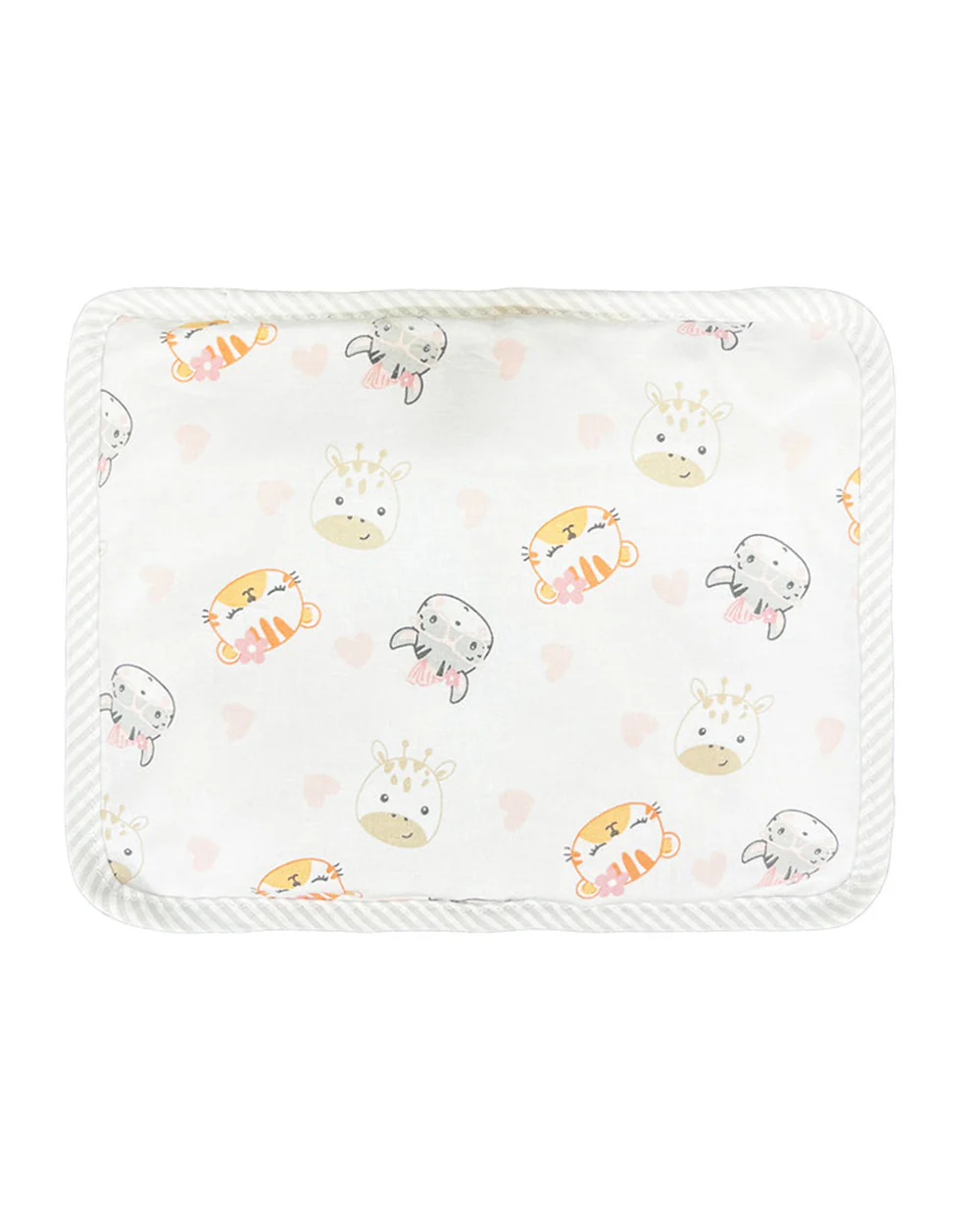 Hopop Cat Baby Mustard Pillow-100% Cotton-Mutlicolor-For Infants