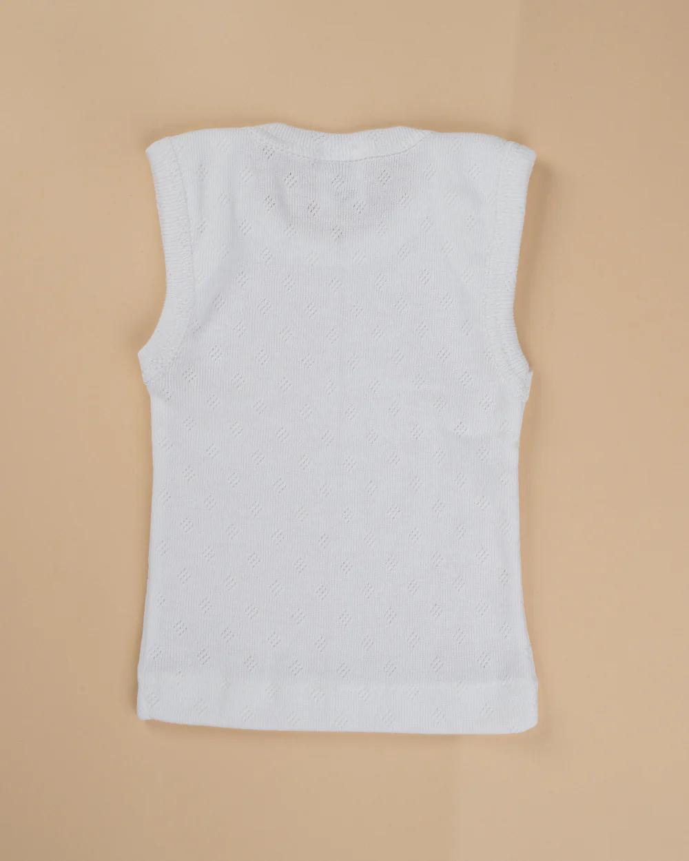 Hopop White Vest-Patterned-Cotton-Pack of 3-For Infants - Image 3
