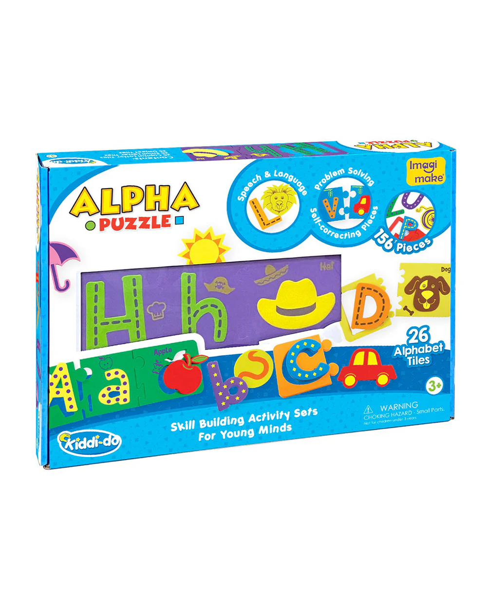 Imagimake Alpha Puzzle-26 Alphabet Tiles-Learning & Educational Toys-24M+