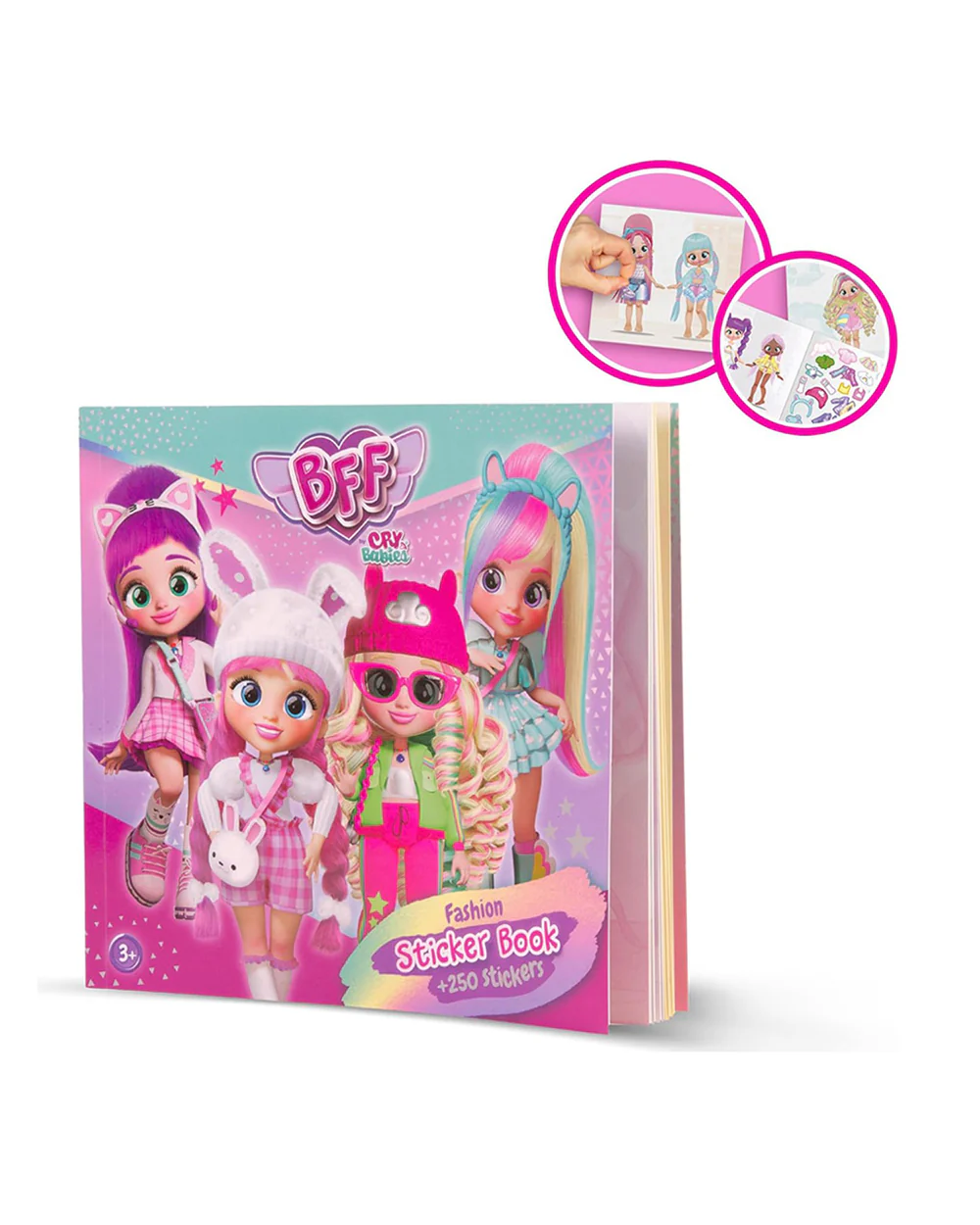 IMC Cry Babies Best Friends Forever Fashion Sticker Book-Art & Craft Kit-250+ Stickers-36M+ - Image 2