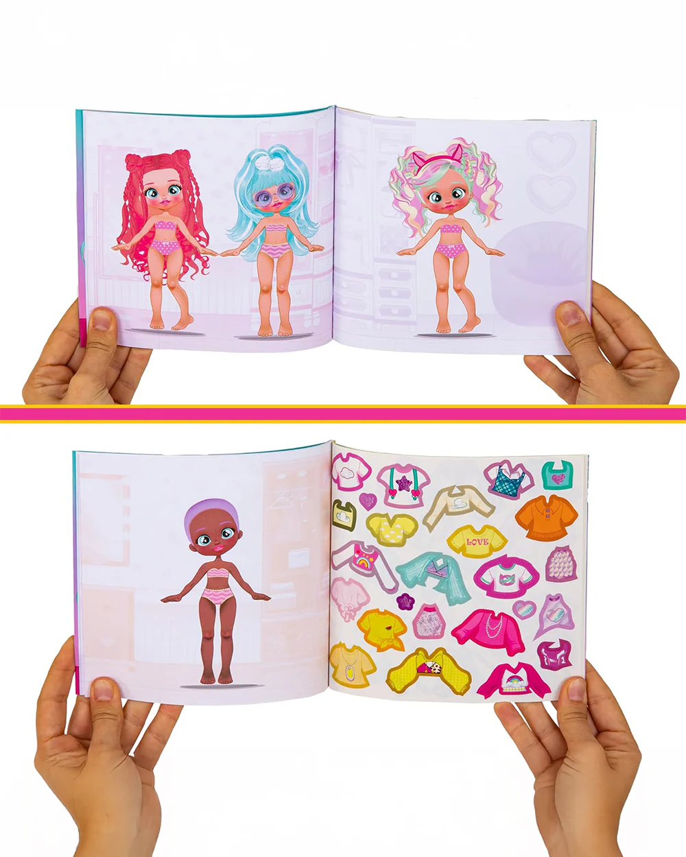 IMC Cry Babies Best Friends Forever Fashion Sticker Book-Art & Craft Kit-250+ Stickers-36M+ - Image 3