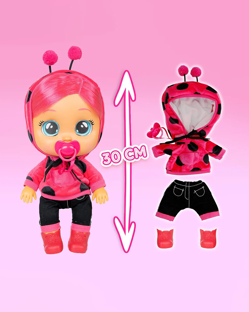 IMC Cry Babies Dressy Lady Doll-With Magical Tears & 10 Realistic Baby Sounds-12M+ - Image 9