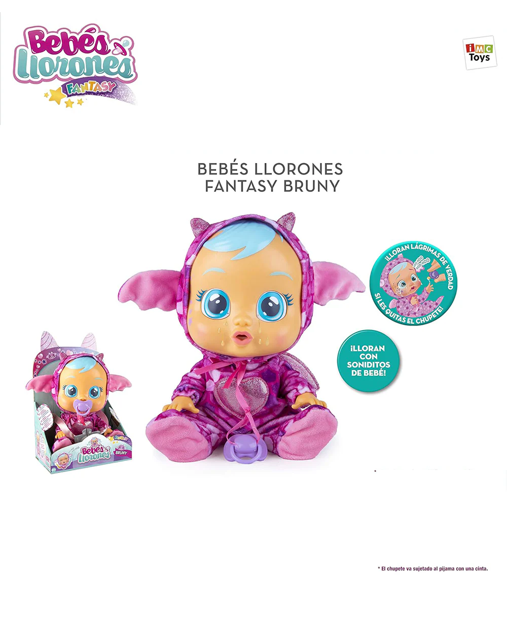 IMC Cry Babies Fantasy Bruny Doll-With Magical Tears & 10 Realistic Baby Sounds-12M+ - Image 7