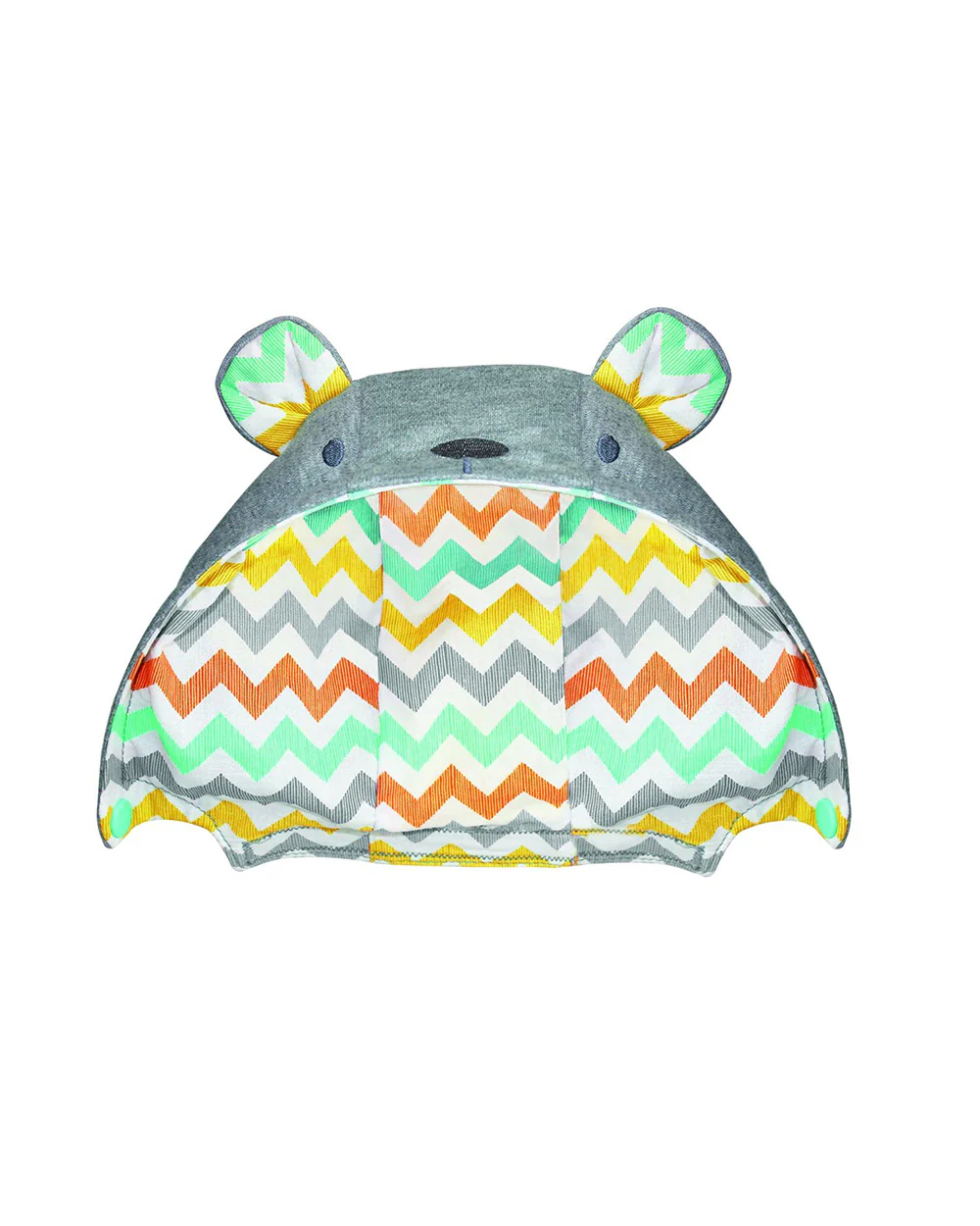 Infantino Cuddle Up Ergonomic Hoodie Baby Carrier 2-Way-Removable Canopy Hood With Teddy Bear Styling-For 0 to 3Y (5.4 to 18Kg)-Grey - Image 7