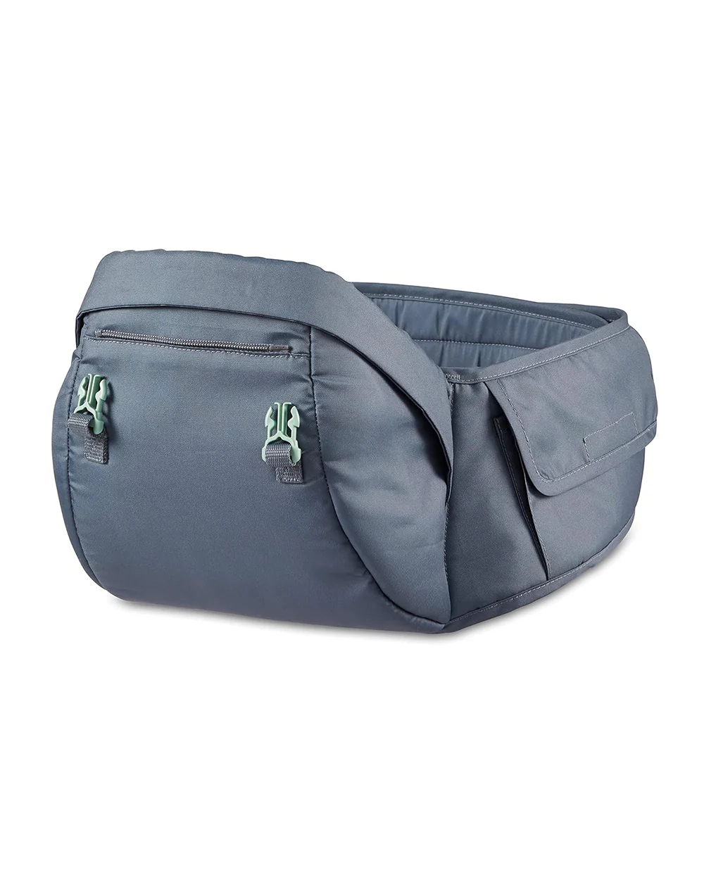 Infantino Hip Rider Plus 5-in-1 Hip Seat Carrier-Adjustable Straps & Waist Belts-Grey - Image 7