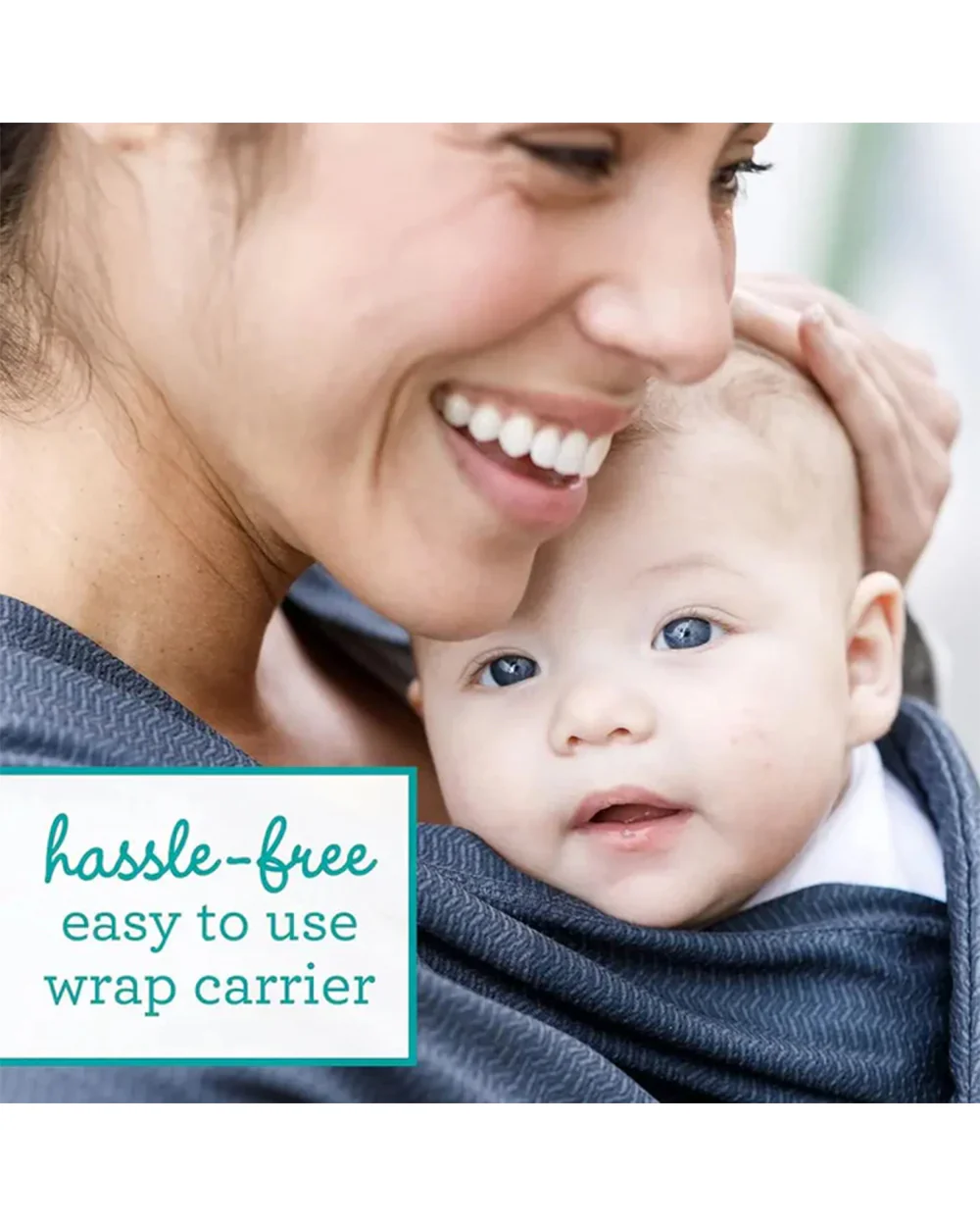 Infantino Hug & Cuddle Adjustable Hybrid Wrap Carrier-Pre Formed Wrap for Easy Wear-With Expandable Front Pocket-Waist Belt & Adjustable Padded Back Support-Upto 3 to 11.5 Kg-Black - Image 7