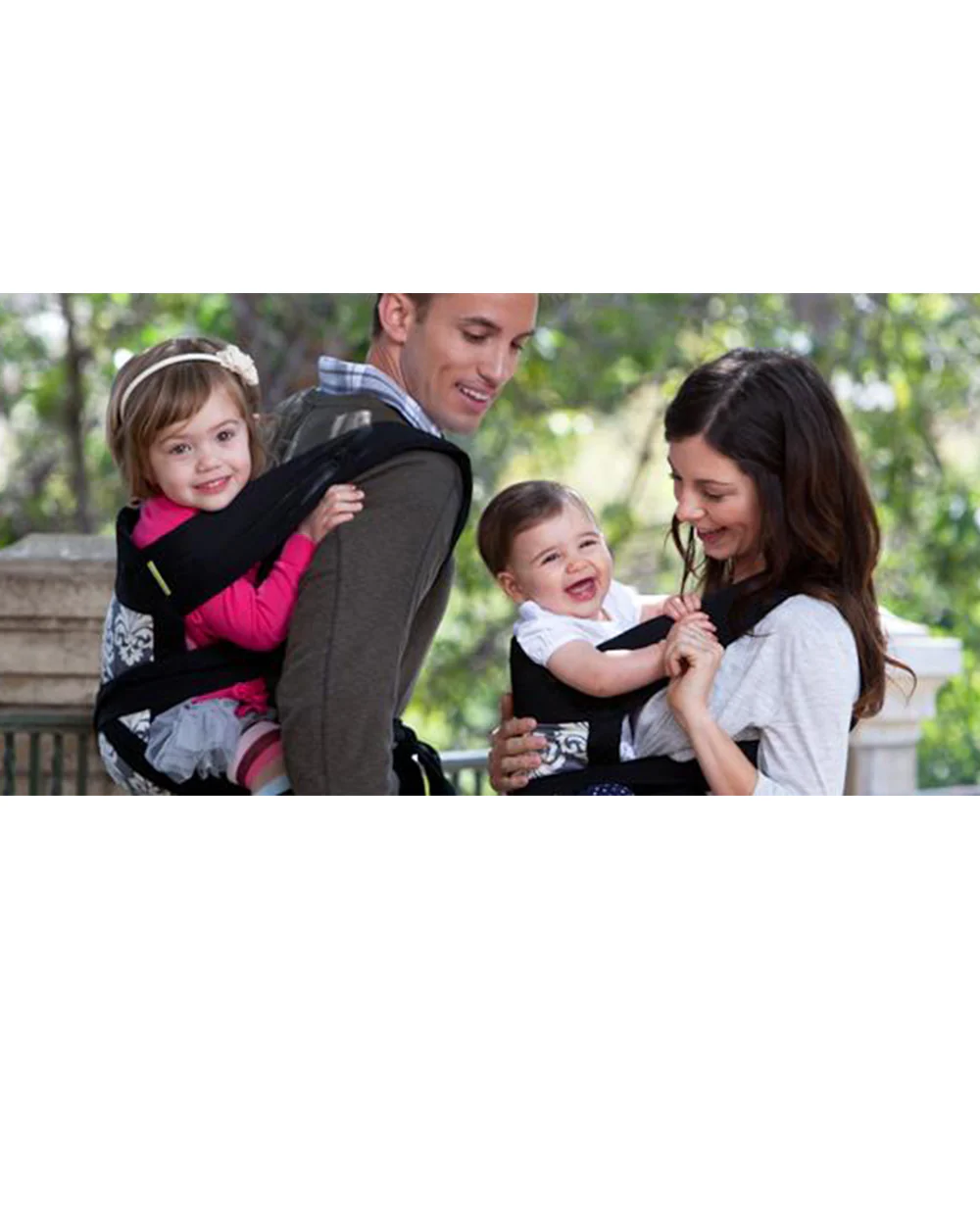Infantino Sash Mei Tai Baby Carrier-3 Positions Carry-With Padded Shoulder Straps & Head Support-Includes Removable Hood-For 0M+ (3.6 to 16.3 Kg)-Black - Image 14