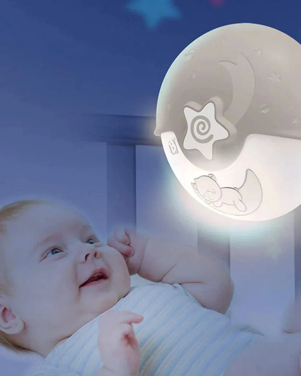 Infantino Watch Over Me Soothing Night Light, Projector & Bed Side Lamp-For a Calm Sleep-Grey-0M+ - Image 16