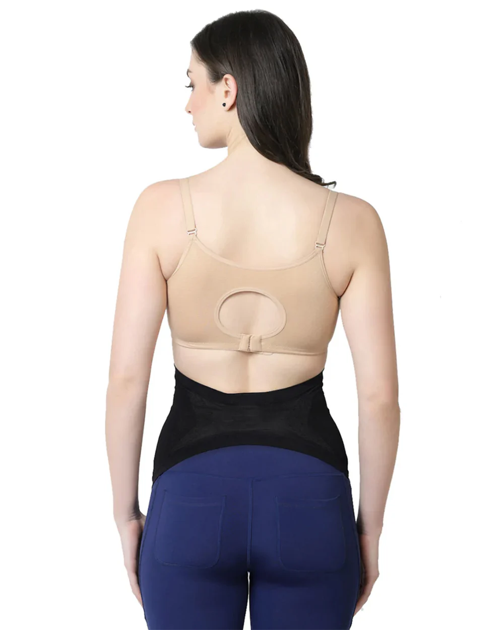 Inner Sense Maternity Belly Band-Growing Belly Support-Ease Back Pain-Seamless Side-During Pregnancy-Skin - Image 4