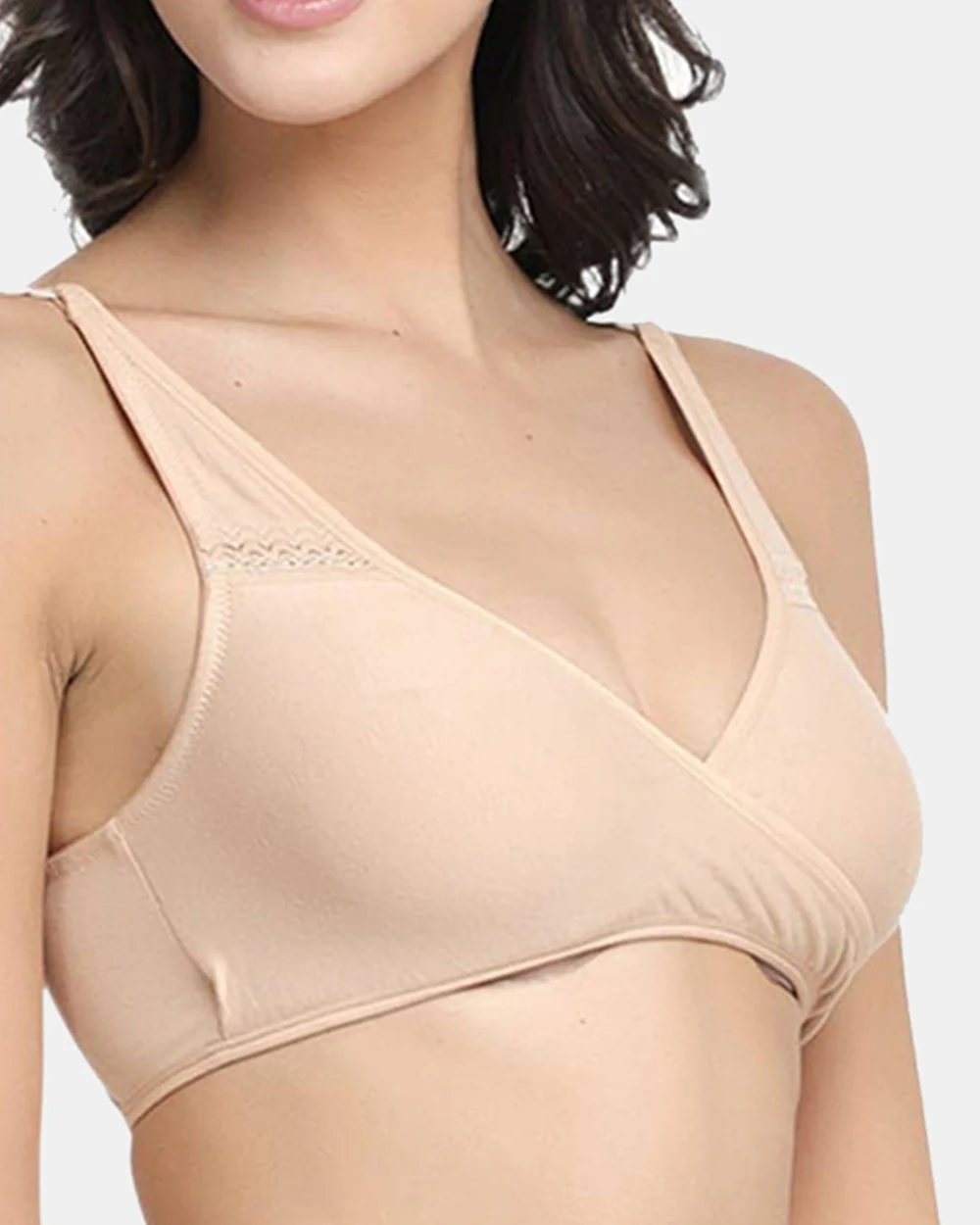 Inner Sense Organic Cotton Sleeping Bra-Skin-Non Padded-Wire Free & High Coverage-Anti Fungal & Anti Odour-For Nursing - Image 5