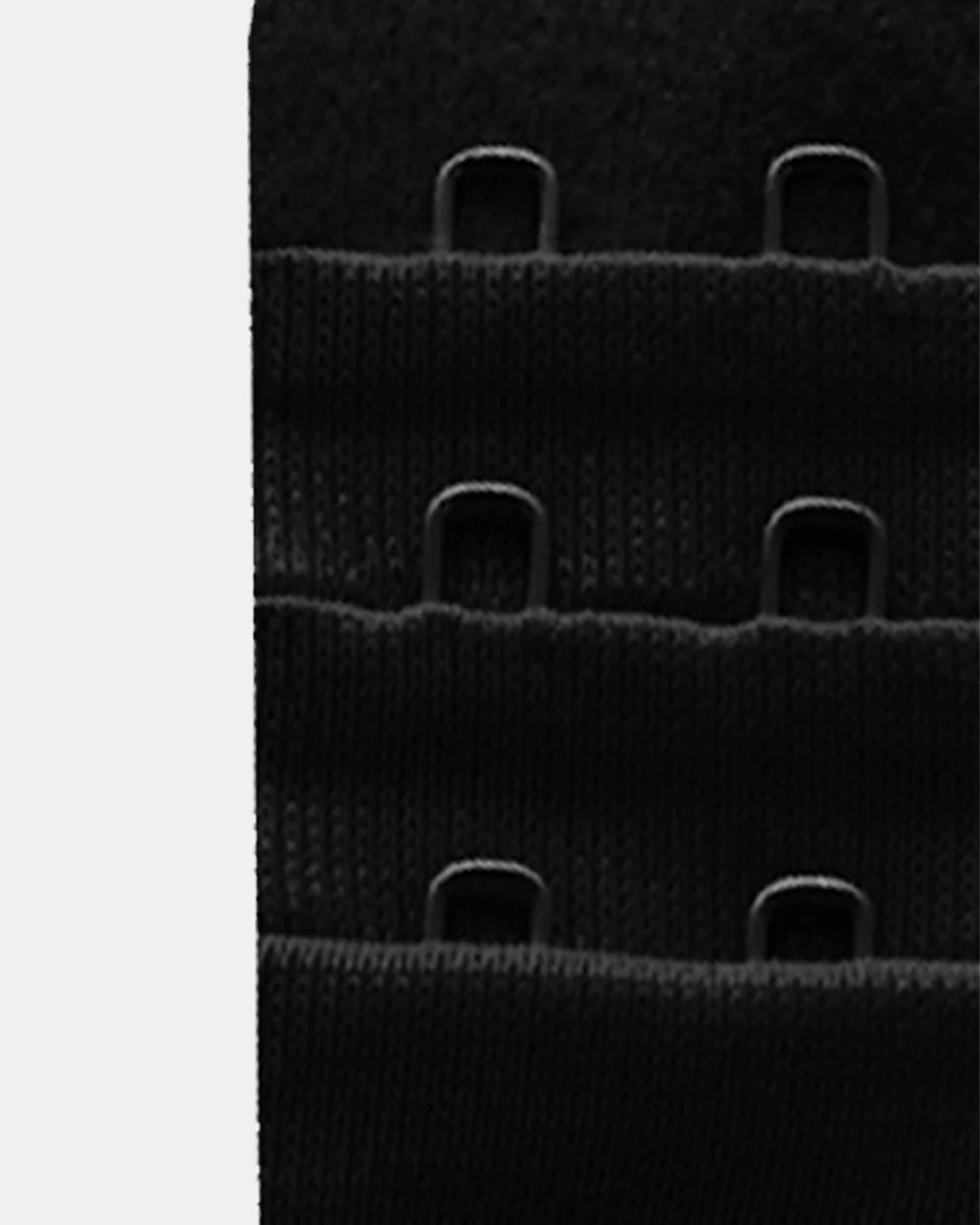 Inner Sense Women Solid Hook Eye Bra Extenders-Organic Cotton-Black-Pack of 6-In 2 Different Styles - Image 5