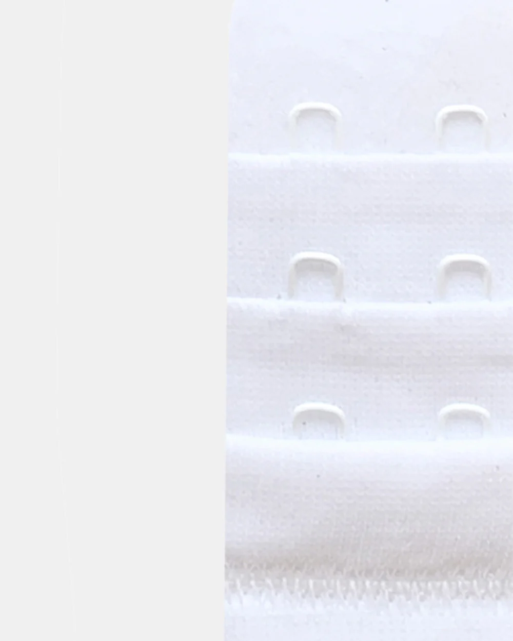 Inner Sense Women Solid Hook Eye Bra Extenders-Organic Cotton-White-Pack of 6 - Image 4