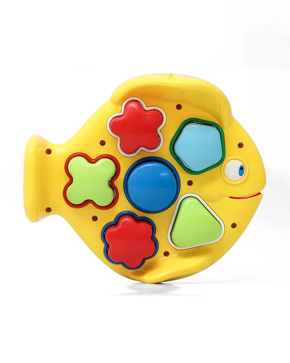 Innovador Fish Themed Shape Sorter With Rattle Hammer-Enhances Fine Motor Skills-12M+ - Image 6