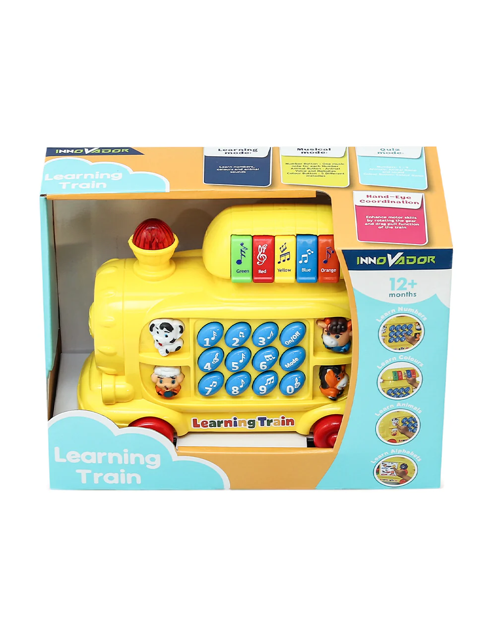 Innovador Learning Train-Musical Toy-Assorted-Light Up Sound Buttons-Interactive Educational Pull Along Train-12M+ - Image 10