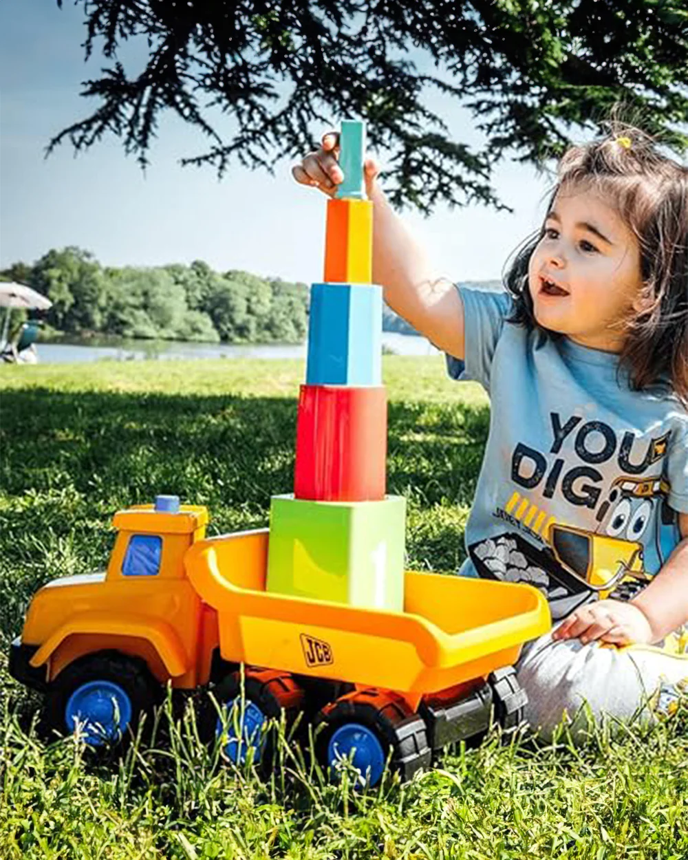 JCB My 1St Stacking Stanley Mega Truck Vehicle Toy-12M+ - Image 5