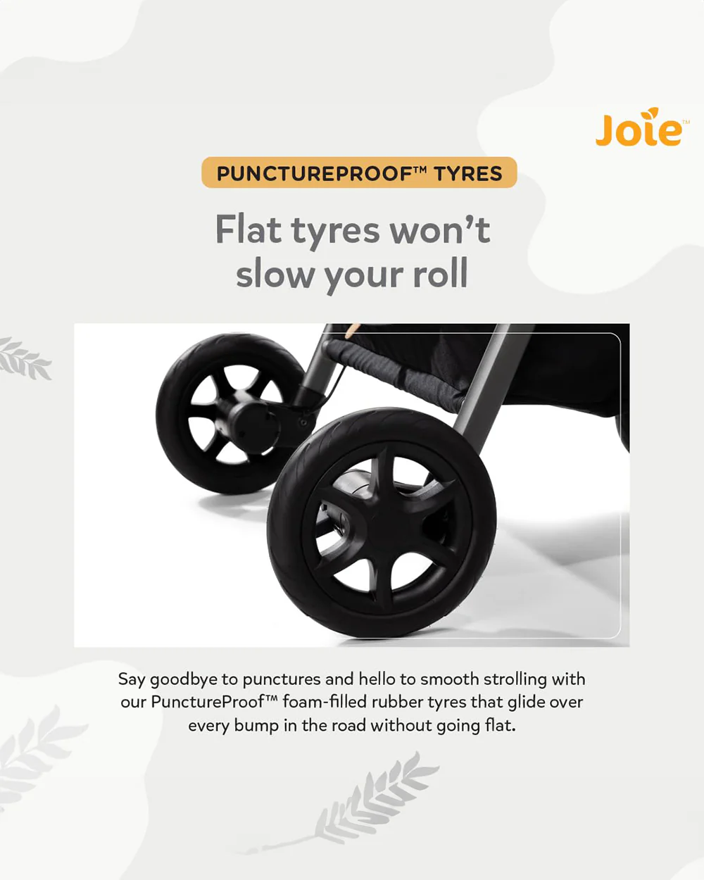 Joie Aeria Baby Stroller-Reversible Seat-Height Adjustable Seat-Pram for 0M+ (Upto 22 Kg)-Carbon - Image 9